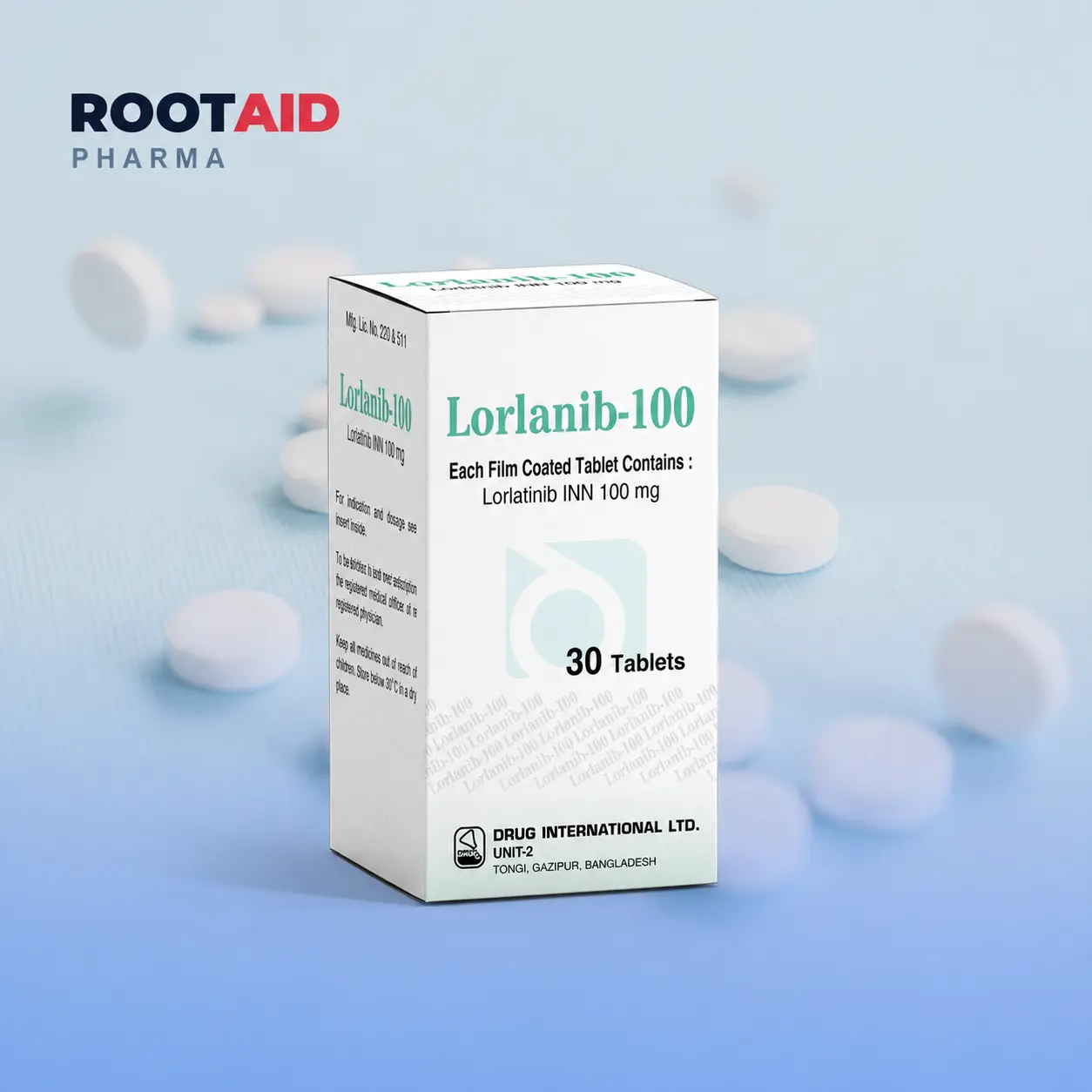 Lorlanib 100 Mg (Lorlatinib) Tablets