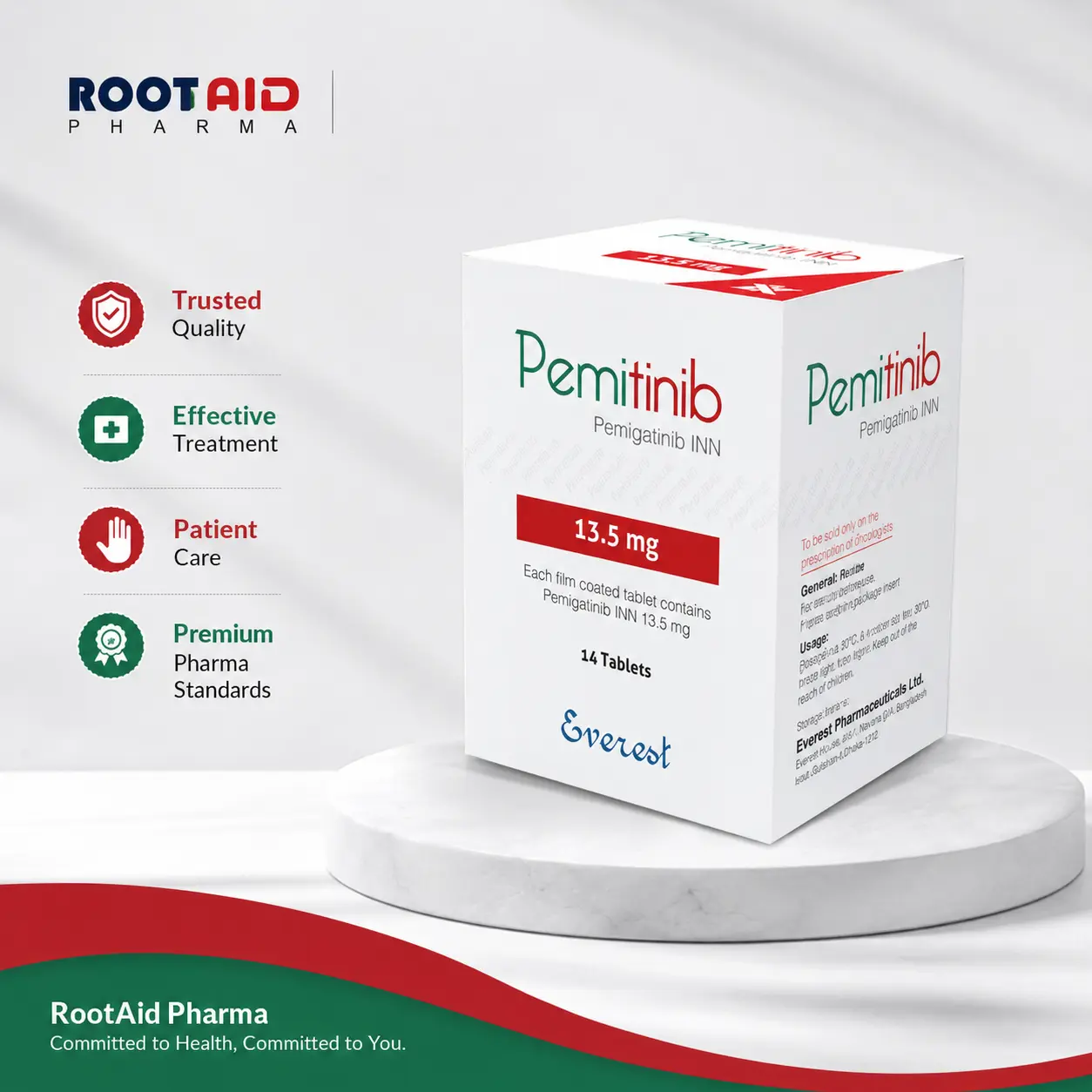 Pemitinib 13.5 mg (pemigatinib) Tablets