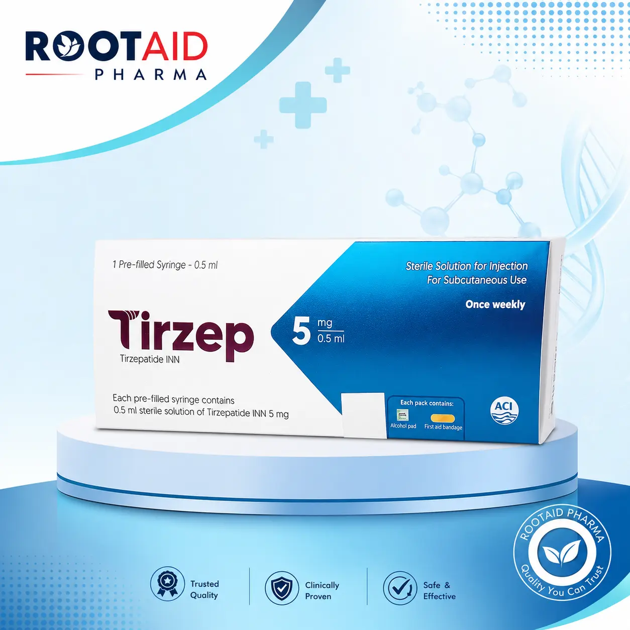 Tirzep  5 mg/0.5 ml (Tirzepatide INN)