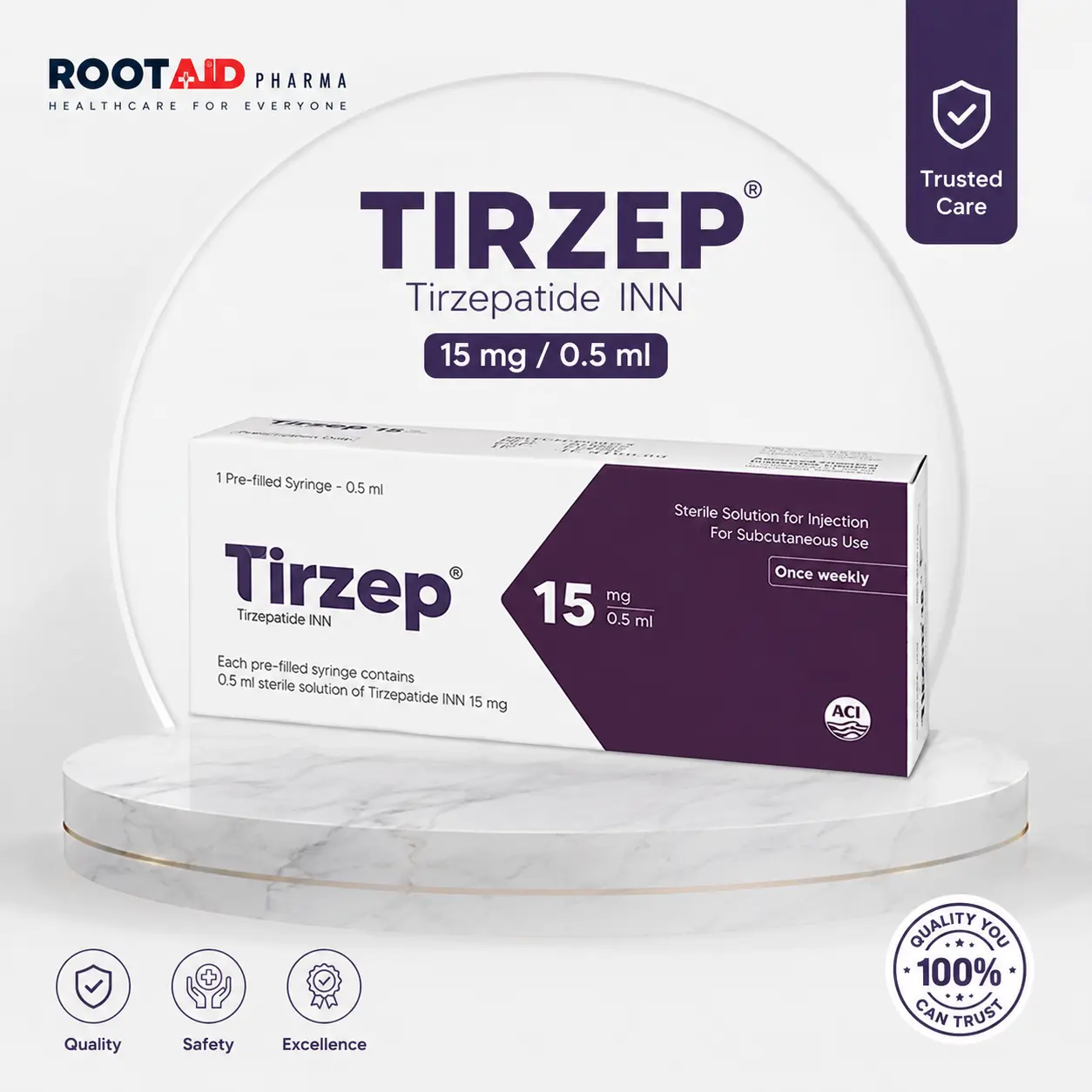 Tirzep  15 mg/0.5 ml (Tirzepatide INN)