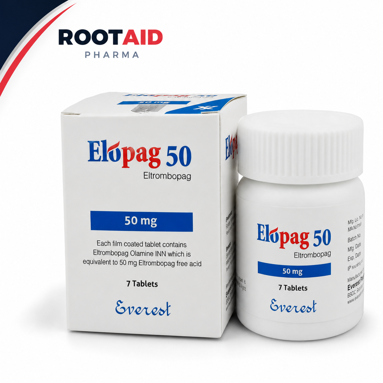 Elopag 50 mg (Eltrombopag Olamine) Tablets